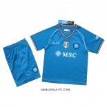 Camiseta Primera Napoli 2023-2024 Nino
