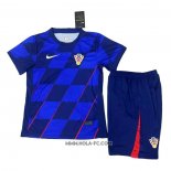 Camiseta Segunda Croacia 2024 Nino