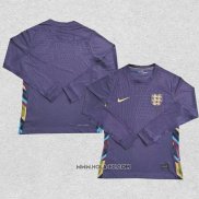 Camiseta Segunda Inglaterra 2024 Manga Larga