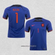 Camiseta Segunda Paises Bajos Jugador Bijlow 2022