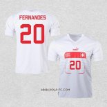 Camiseta Segunda Suiza Jugador Fernandes 2022