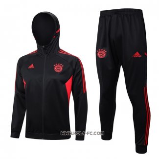 Chandal con Capucha del Bayern Munich 2023-2024 Negro