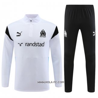 Chandal de Sudadera del Olympique Marsella 2023-2024 Blanco