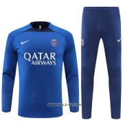 Chandal de Sudadera del Paris Saint-Germain 2022-2023 Azul Oscuro