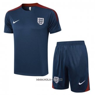 Chandal del Inglaterra 2024-2025 Manga Corta Azul - Pantalon Corto