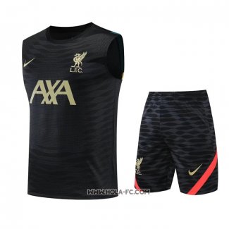 Chandal del Liverpool 2022-2023 Sin Mangas Negro