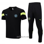 Chandal del Manchester City 2022-2023 Manga Corta Negro