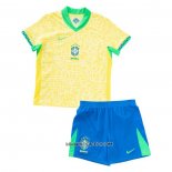 Camiseta Primera Brasil 2024 Nino
