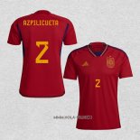 Camiseta Primera Espana Jugador Azpilicueta 2022