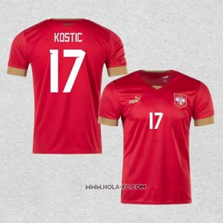 Camiseta Primera Serbia Jugador Kostic 2022