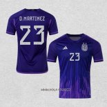 Camiseta Segunda Argentina Jugador D.Martinez 2022