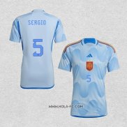 Camiseta Segunda Espana Jugador Sergio 2022