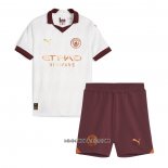 Camiseta Segunda Manchester City 2023-2024 Nino