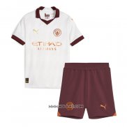 Camiseta Segunda Manchester City 2023-2024 Nino