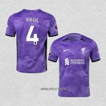 Camiseta Tercera Liverpool Jugador Virgil 2023-2024