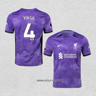 Camiseta Tercera Liverpool Jugador Virgil 2023-2024