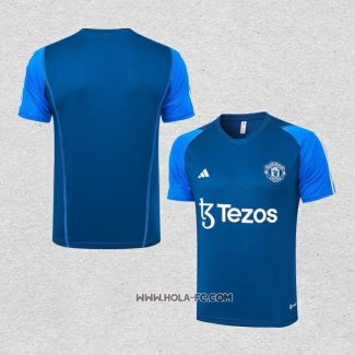 Camiseta de Entrenamiento Manchester United 2023-2024 Azul