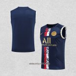 Camiseta de Entrenamiento Paris Saint-Germain 2022-2023 Sin Mangas Azul