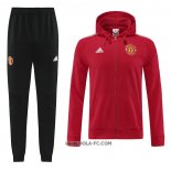 Chandal con Capucha del Manchester United 2022-2023 Rojo