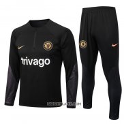 Chandal de Sudadera del Chelsea 2022-2023 Negro