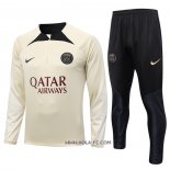 Chandal de Sudadera del Paris Saint-Germain 2023-2024 Nino Amarillo