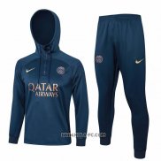 Chandal de Sudadera del Paris Saint-Germain 2023-2024 Nino Azul Oscuro