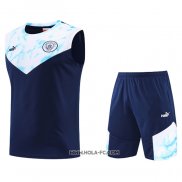 Chandal del Manchester City 2022-2023 Sin Mangas Azul