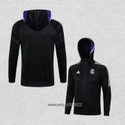 Chaqueta con Capucha del Real Madrid 2022-2023 Negro