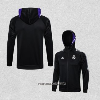 Chaqueta con Capucha del Real Madrid 2022-2023 Negro