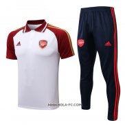 Conjunto Polo del Arsenal 2022-2023 Blanco