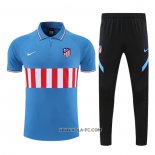 Conjunto Polo del Atletico Madrid 2022-2023 Azul