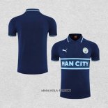 Camiseta Polo del Manchester City 2022-2023 Azul Marino