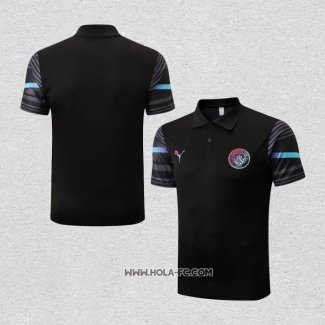 Camiseta Polo del Manchester City 2022-2023 Negro