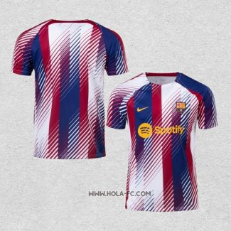 Camiseta Pre Partido del Barcelona 2023 Azul y Rojo