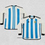 Camiseta Primera Argentina 3 Estrellas 2022 Manga Larga