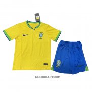 Camiseta Primera Brasil 2022 Nino