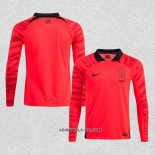 Camiseta Primera Corea del Sur 2022 Manga Larga