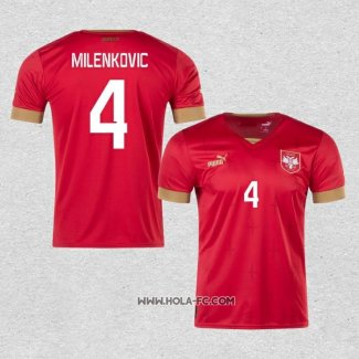 Camiseta Primera Serbia Jugador Milenkovic 2022