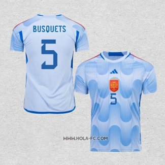 Camiseta Segunda Espana Jugador Busquets 2022