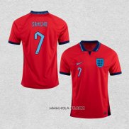 Camiseta Segunda Inglaterra Jugador Sancho 2022