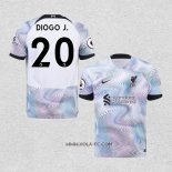 Camiseta Segunda Liverpool Jugador Diogo J. 2022-2023