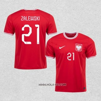 Camiseta Segunda Polonia Jugador Zalewski 2022