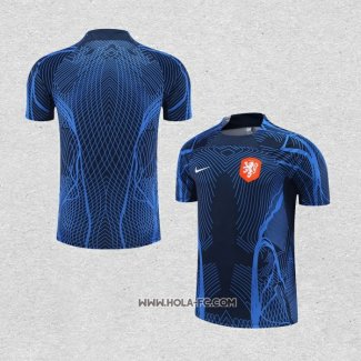 Camiseta de Entrenamiento Paises Bajos 2022-2023 Azul