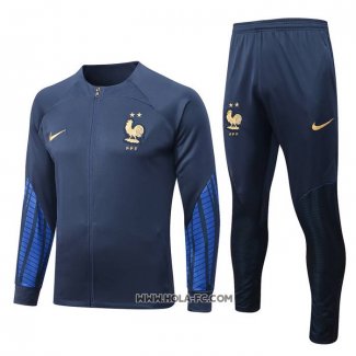 Chandal de Chaqueta del Francia 2022-2023 Azul Oscuro