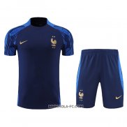 Chandal del Francia 2022-2023 Manga Corta Azul - Pantalon Corto