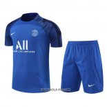 Chandal del Paris Saint-Germain 2022-2023 Manga Corta Azul - Pantalon Corto