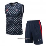 Chandal del Paris Saint-Germain Jordan 2022-2023 Sin Mangas Azul